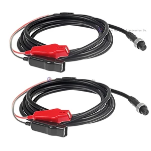 HONGXIN OEM Electric Fishing Reels Accessories 2m 6m 12V 2.5A Low Voltage Battery Power Cord Cable Double Connectors PVC Copper