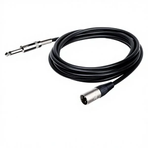 MC004NK 6.35mm TS to XLR Male Cable Professional Microphone Instrument Audio Cable for Studio Recording Stage Live Performance
