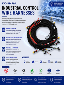 Custom Industrial Wire Harness Cable Assembly For Automation Equipment Signal Power Connector Solution