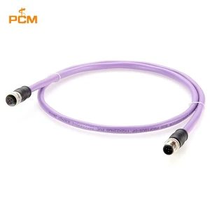 Profibus PLC Programming Cable M12 B-Coded Connector RS485 DP Bus Communication Doubl Ended Industrial Fieldbus Coupler