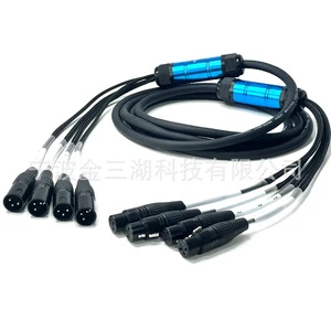 For 4-Channel Audio Signal Cable for Mixing Console Stage Lighting Microphone Connections