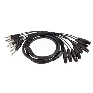 Custom Length 4/8/12/16ch Stage Channel Car Speaker Microphone XLR Audio Snake Cable
