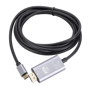 2m USB Type C HDMI Cable 4K60Hz Coaxial CCA Conductor PVC Jacket For Home Use HDTV Audio Video Computer Projector Monitor
