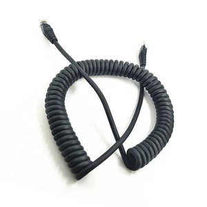 OEM Cat5e Cat6 cat 7 UTP RJ45 Spiral Coiled Wire Cable Patch Network LAN Cord Cable