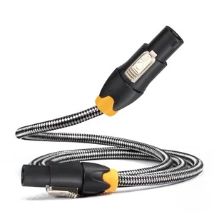 Metal Four-core NL4FC Audio Connector Professional Stage Amplifier Speaker Cable Ohm Head Supports Custom Wiring Harness