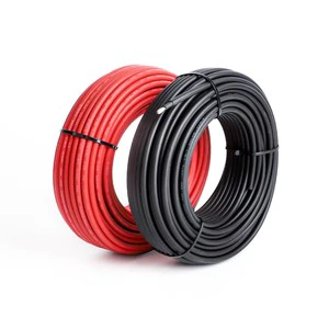 Solar Cable 4mm 6mm 10mm 16mm 1000V/1500V XLPE Insulated Tinned Copper DC PV Photovoltaic Solar Cable for Solar Panels