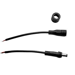 2 Core 12V 5.5*2.1mm AWG22 Extension Jack Energy Storage Battery Charging Power Cable DC Male Female Plug Connector