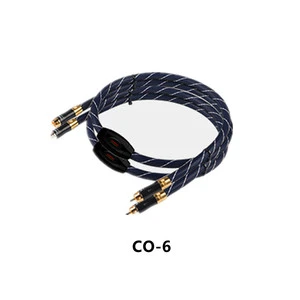 CO-6 Audiophile Stage Golde Ring Coaxial Cable Hi-Fi Coaxial Digital Signal Cable