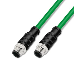 4/8Pin A/D/X-Coded M12 Male to M12 Male, High-flexibility Encoded Communication Cable - Profinet Industrial Ethernet Cable