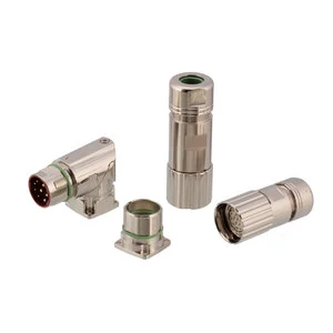 M23 Series Servo Motor Connectors 6-19 Pins Male Female ADAPTER Field-wireable Cable Metal Plug High Current Signal IP67