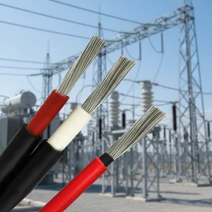 Direct Burial Solar Cable 6mm² 10mm² 1500V Waterproof Tinned Copper PV Wire for Ground Mounting