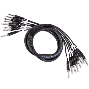 SNA05 Professional 4/6/8/12 Channel 6.35mm Mono Jack Audio Snake Cable for Live Sound Stage and Recording Studio