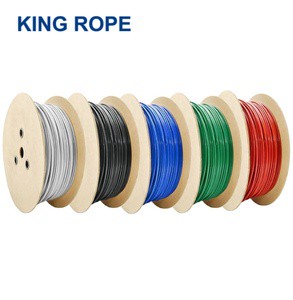 6x7 / 7x7 PVC Coated Steel Wire Rope, Flexible Control Cable For Lifting And Industrial Use