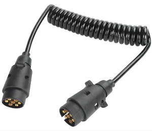 7-Pin Trailer Extension Cable for Trailer Plug to Plug 12V Commercial Vehicles Like Truck Boat Caravan Other Commercial Vehicles