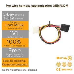 Industrial Ethernet Wiring Harness Custom Cable Assembly with PBT Insulation for Computer Motorcycle Factory Automation Networks