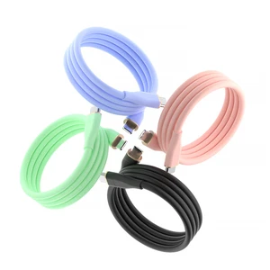 Factory Wholesale 6A 66W 1M 2M Silicone Aluminum Alloy Fast Charging USB-C to C Data Cable for Phone and Camera Use