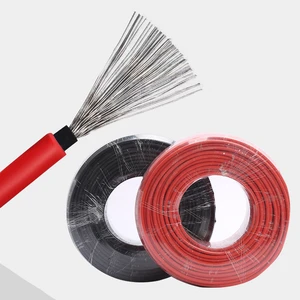 Solar DC Cable 10mm Leader Red&Black Solar Wire TUV/CE Approved for Remote Area Installations&Small Commercial PV Plant&Home Use