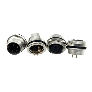 M16 Servo Encoder Aviation Connector Copper Conductor PVC Insulation Electrical Equipment Model 4-24P Round