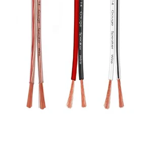 STAGE AUDIO POWER SPEAKER CABLE 10-20 AWG 2 CORE OFC AUDIO SPEAKER WIRE 2 CORE OFC CONDUCTOR SPEAKER CABLE 10/12/14/16/18/20 AWG