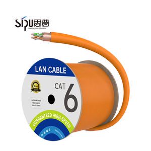 Factory Wholesale Cat6 Utp Ethernet Cable 23awg CCA 4pr 305m Carton Indoor for Industrial Camera Cctv System Ce Rohs