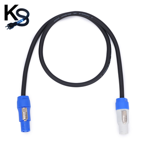 Professional KESHI Stage Light Audio Powercon Male/Female Connector Copper-Clad Aluminum Solid PVC 16awg 3*2.5mm Power Cable