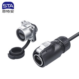 SL24 LP24 IP68 Waterproof Standard Digital AV Interface Connector Aviation Plug for Audio Video Equipment Connections