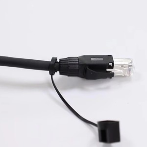 Flexible Industrial Ethernet Cable RJ45 Cat-6a Twisted Pair Shielding with Nickel-plated Shielded Copper Crystal Head