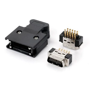 MDR Connector 20Pin Male SCSI 20 Pin Industrial Servo System Wiring Connector