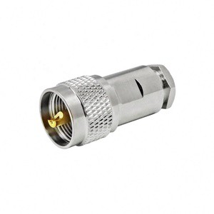 High-Performance UHF PL259 Male Clamp Connector For HYPERFLEX/AIRBORNE LMR300 5D-FB VHF Radio Cable