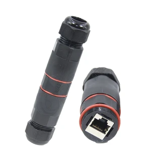 RJ45 DREAM START IP68 Ethernet Outdoor Connector Cat5/Cat5e Shielded LAN Cable Extender Waterproof Coupler Power Nylon