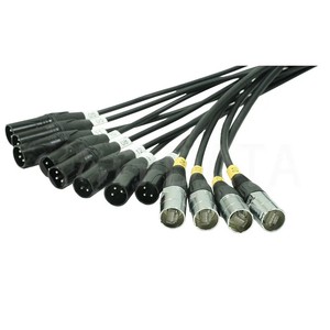 Professional Double Micro RCA Audio Snake Cable 100m Coaxial Stage Box Audio Raghit RJ45 Connector Outdoor Networking