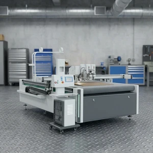 Packing Carton Printed Carton Cutting CNC Vibrating Knife Cutter Cutting Cardboard Pattern With Table