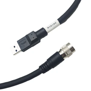 Machine Vision Cable Hirose 6 Pin Male to USB 3.0 A Male CCD Industrial Camera Cable High Flex I/O Power Cable Assembly