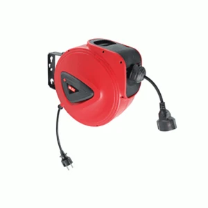 VALEX VAL1105020# 10m Extension Cable Reel 3 X 1.5mm Self-Retracting 16A Rated PC Material DC Plug Male End Home Appliance Use