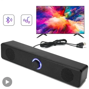 SoundBar Home Theater Sound System Wired Wireless Speaker Sound Bar 3.5mm Audio Cable for Laptop/pc/tv/gaming