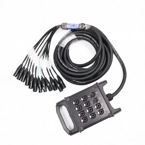 ODM 12-Channel Multi-Core Shielded Hi-Fi XLR Male/Female Dual-Use Mobile Junction Box Stage Signal Cables Studio Audio Cables