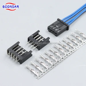 SCONDAR 2.54mm Pitch Wire to Board Connector Compatible with TE AMPMODU MOD II for Industrial Automation Equipment PLC Servo