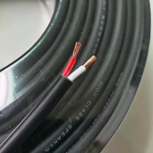 Factory Stock 2x2.0mm² CCA Wire 2 Core Audio Speaker Cable Compatible with SpeakON Connector for Stage/PA/Home Theater 100m Roll