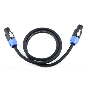 2x2.5mm² OFC Speakon to Speakon Speaker Cable NL4 Twist Lock Professional Audio Wire for Stage, DJ, Amplifier & Subwoofer System