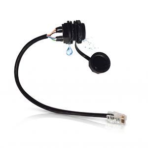 SFTP IP67 Waterproof CAT6 RJ45 Ethernet Cable PoE Gigabit Panel Mount Patch Cord for Outdoor CCTV Security IP Camera