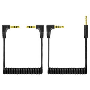 3 Core 1.5m 3.5mm Audio Coiled Spiral Cable