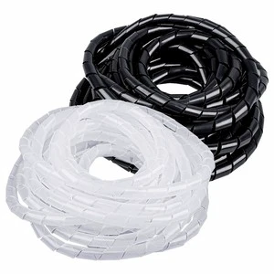 Flexible PE Spiral Wrapping Bands 10mm Cable Management Sleeve Wire Organizer Tube Electric Harness Industrial Protect Cables
