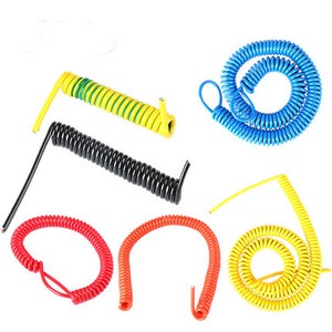 Low Voltage Flexible Retractable Spiral Spring Coiled Cable Coiled Cable Spring Power Cable