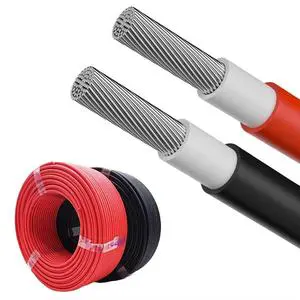 Red Solar Cable (2.5/4/6/10mm) for Solar Power Systems Cable Factory Product