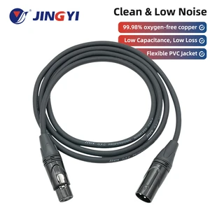 XLR Male to Female Extension Cord Balanced Copper Audio Cable PVC Jacket for Stage Live Sound & Microphone