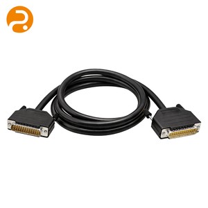 Custom DB25 Male Male Industrial Serial Control Cable | 500mm Length 12V Rated OFC Conductor PVC Insulated Wiring Harness