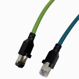Baymrs IP67 Industrial Ethernet CAT5e M12 8pin X-code Male to RJ45 Connectors Shield with PVC or PUR Cable