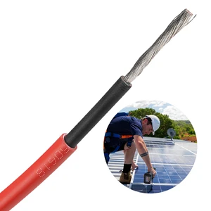 Solar Cable 1500V 1000V DC AC Single Core Solar Cable 4mm2 6mm2 Tinned Copper Cable For Solar Panels