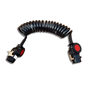ABS Truck Trailer Heavy Duty Wrap Electrical Flexible Copper Cable Wires Cable Trailer Coiled Spiral Power Cable