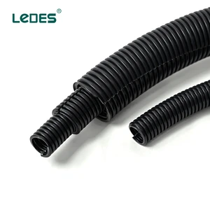 AS/NZS 2053 Certified Heavy Duty Black PVC Electrical Corrugated Conduit Flexible Solar 20mm 50mm UV Stabilized Fittings